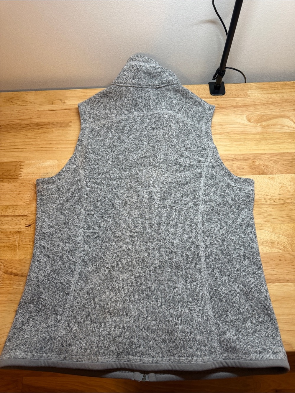 Patagonia Gray Heather Full-Zip Fleece Vest - Picture 2 of 10